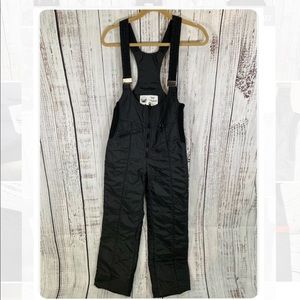 Vintage The Stalker Women’s Size Small Black Insulated Snow Ski Bibs Overalls